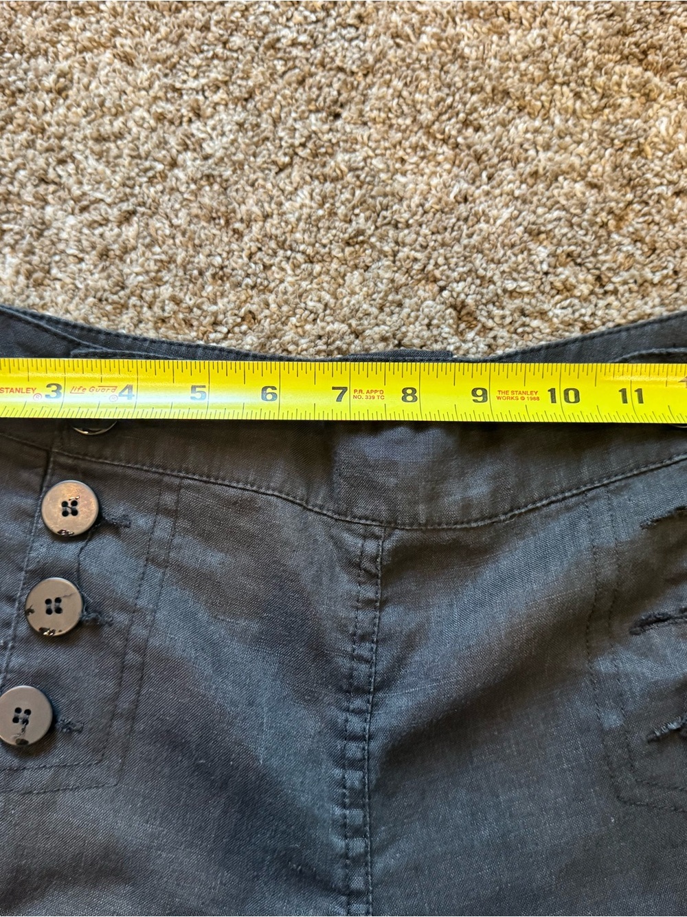 Kenar Black Fabric Garment with Branded Inner Tag - Picture 4 of 5